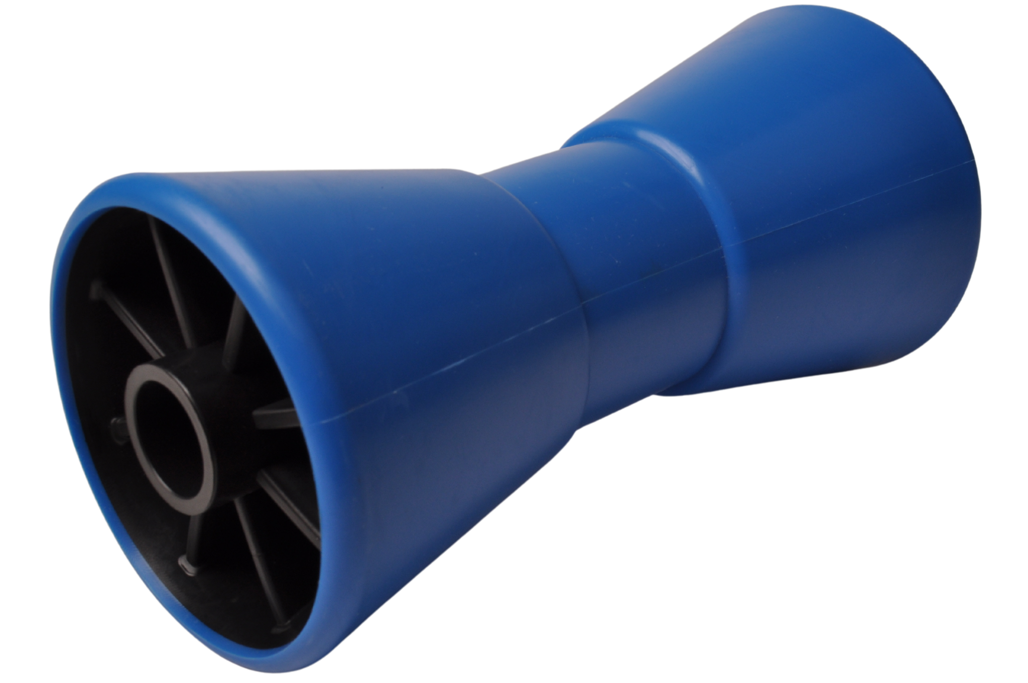 Kielrol 200x100mm.Ø23mm.conisch P.P.blauw