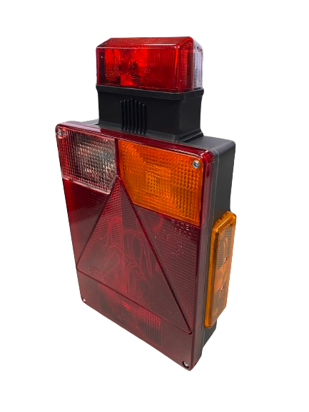 Rear lamp 160x220mm.(R) 5f.12V.Radex 6802/5 with side marker and top lamp