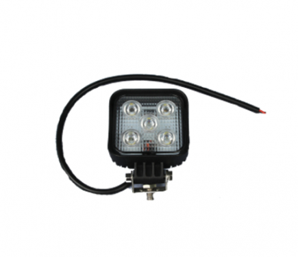 Werklamp LED 5x3W.80x80x30mm.10->30V. pro