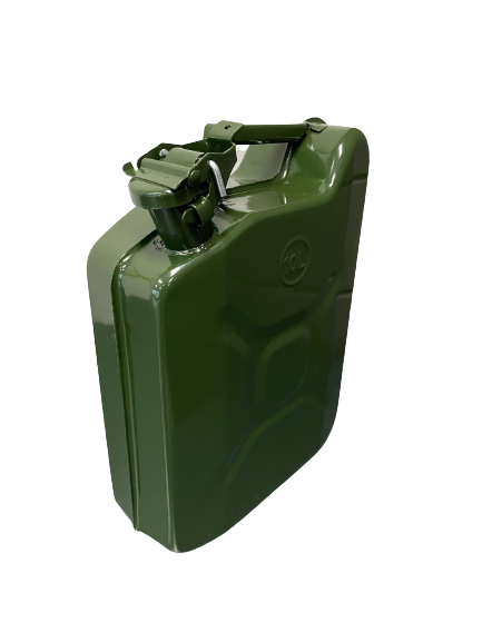 Jerrycan 10L.metaal groen