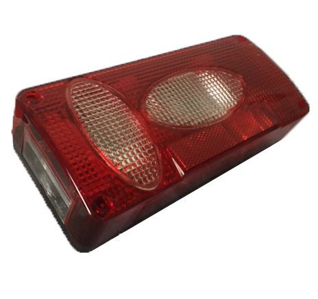 Rear lamp 215x100mm.(R) 6f.12V.connector Radex