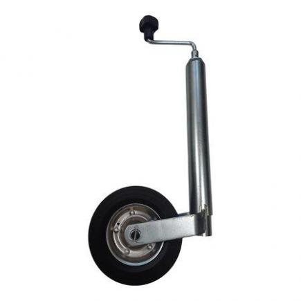 Jockey wheel 48mm.metal rim solid rubber 200x50mm.