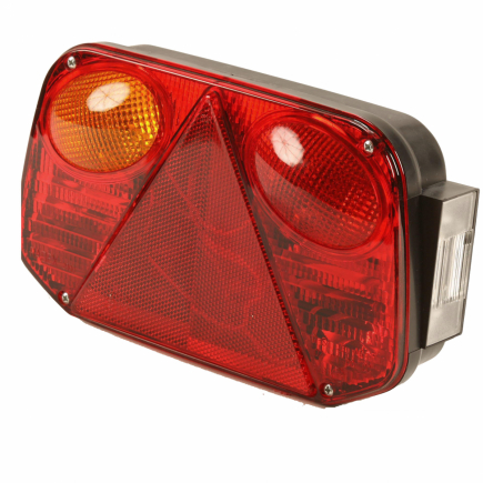 Rear lamp 240x145mm.(L) 6f.12V.Radex 2800/10