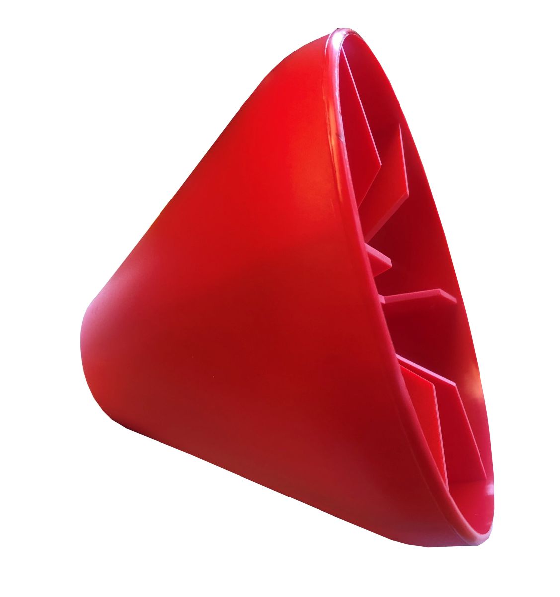 Trompet/kelk rol Ø21.5mm. pvc, Rood.   2 st.