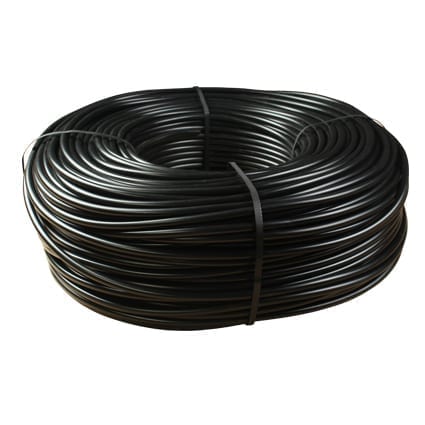 Kabel 3x0,50mm² rond zwart 50m.