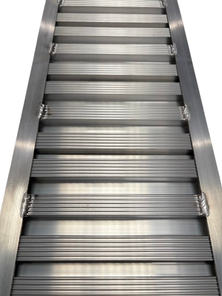 Set oprijplaten alu. 2400x300x75mm 3000kg. (2St.)