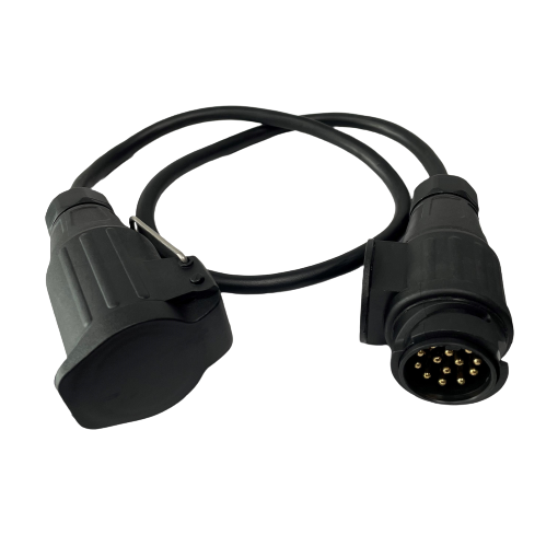 Extension cable 1m.13p.plug/socket 12V.pvc (13p. cable)