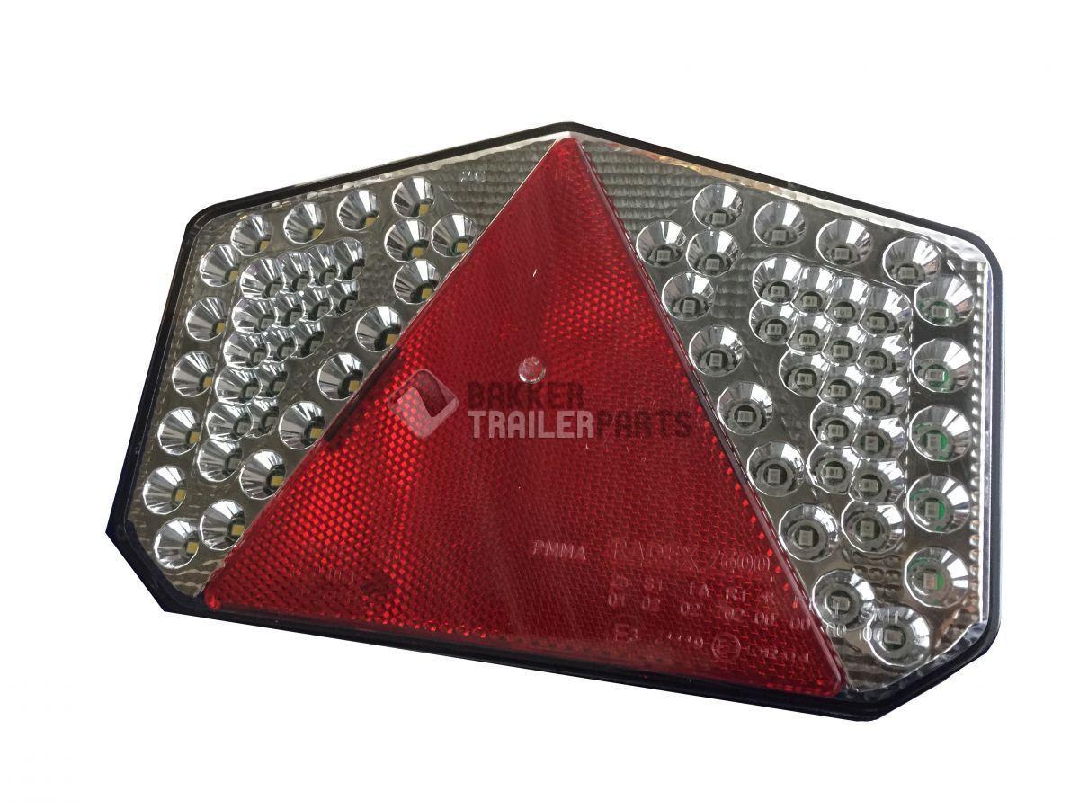 Ruckleuchte LED 222x148 mm. (R) 7 f.  radex 7600