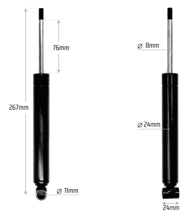 Auflaufdämpfer wie Westfalia WAE1202 267mm