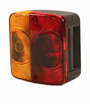 Rear lamp 100x105mm.3f.12V.Radex 3001