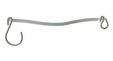 Safety cable pvc hook/ring 250mm.