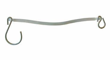 Borgkabel pvc haak/ring 250mm. per 10 stuks