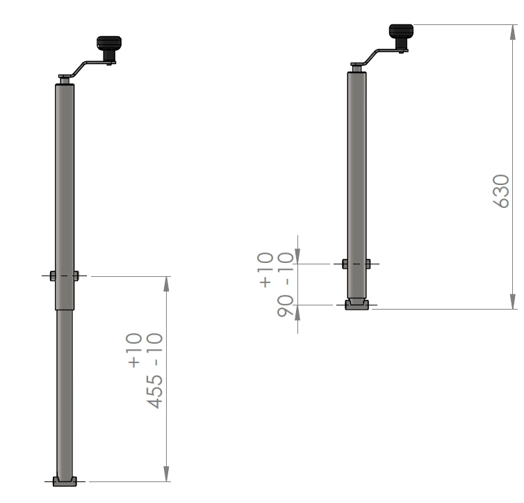 Rotatable tipper handle