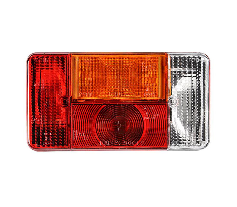 Rear lamp 200x110mm.(L) 5f.12V.Radex 5001/4