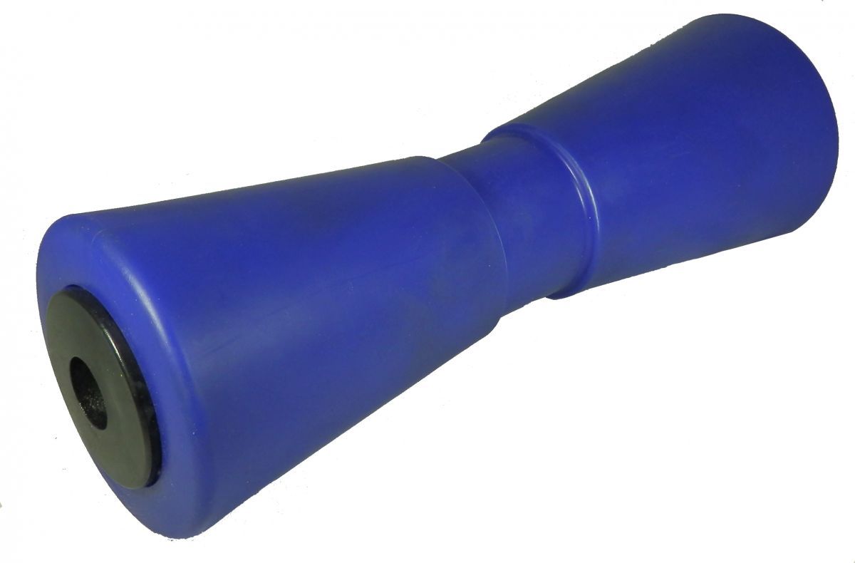 Kielrol 286x94mm.Ø27mm.conisch P.P.blauw