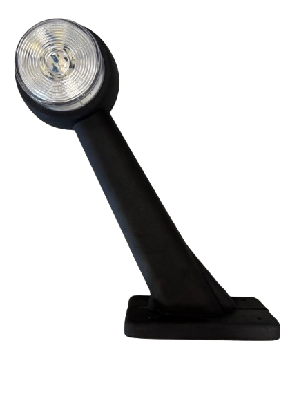 Breedtelicht rood/wit 186mm.LED 12V.(R) 10->30V.