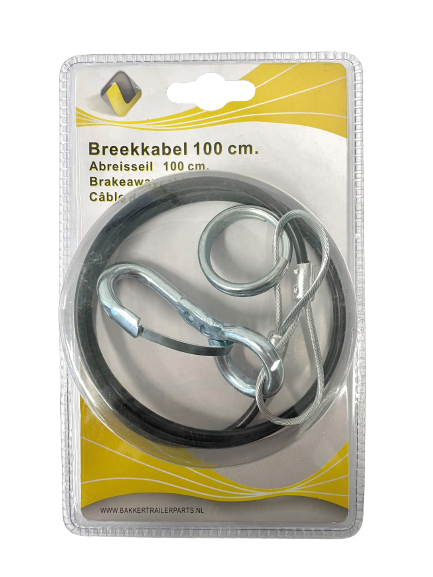 Breakaway cable black 1000mm. 