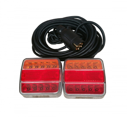 Lightning set magnet 5f.7p.cable 7,5m.LED 12V