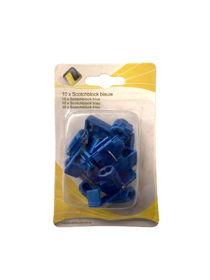 Scotchlock blue 1->2mm2.10pcs blister