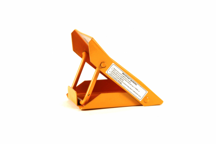 Wheel chock metal orange foldable set