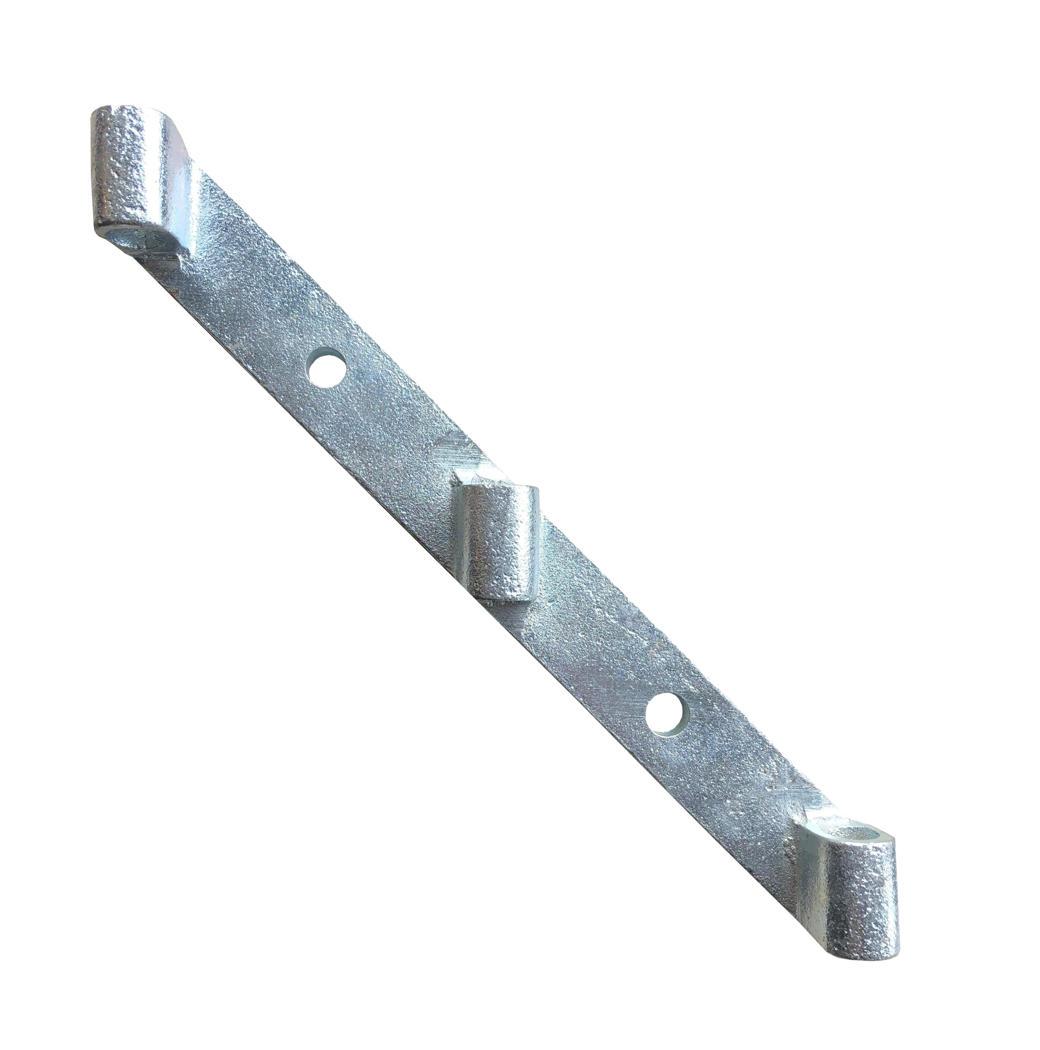 Zijwandhouder 3gaten schuin rechts  320x33mm.
