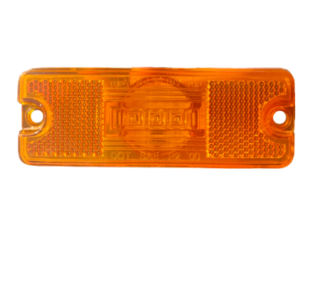 Zijmarkeringslamp oranje LED inbouw 24V.