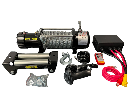 Electric winch 12000lbs.12/24V.cord remote