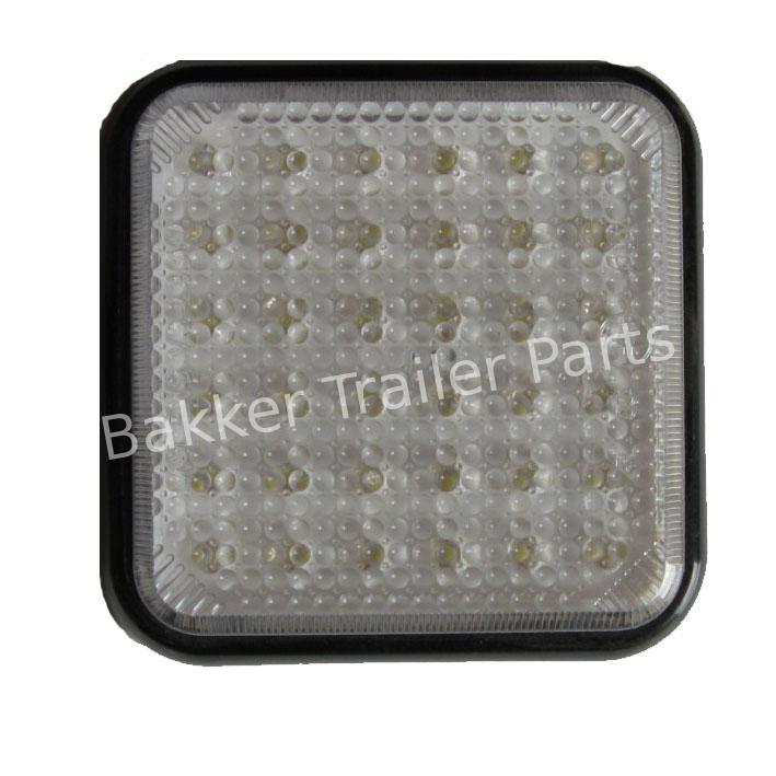 Achteruitrijlamp 80x80mm.36LED 10->30V.