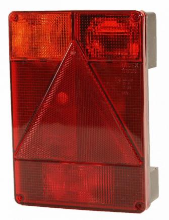 Rear lamp 160x220mm.(L) 4f.12V.Radex 6800/10