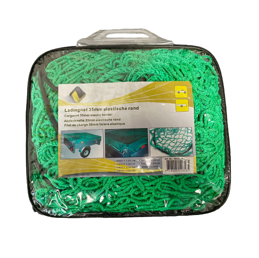 Trailer green net elastic cord 2,5x3,5m.bag