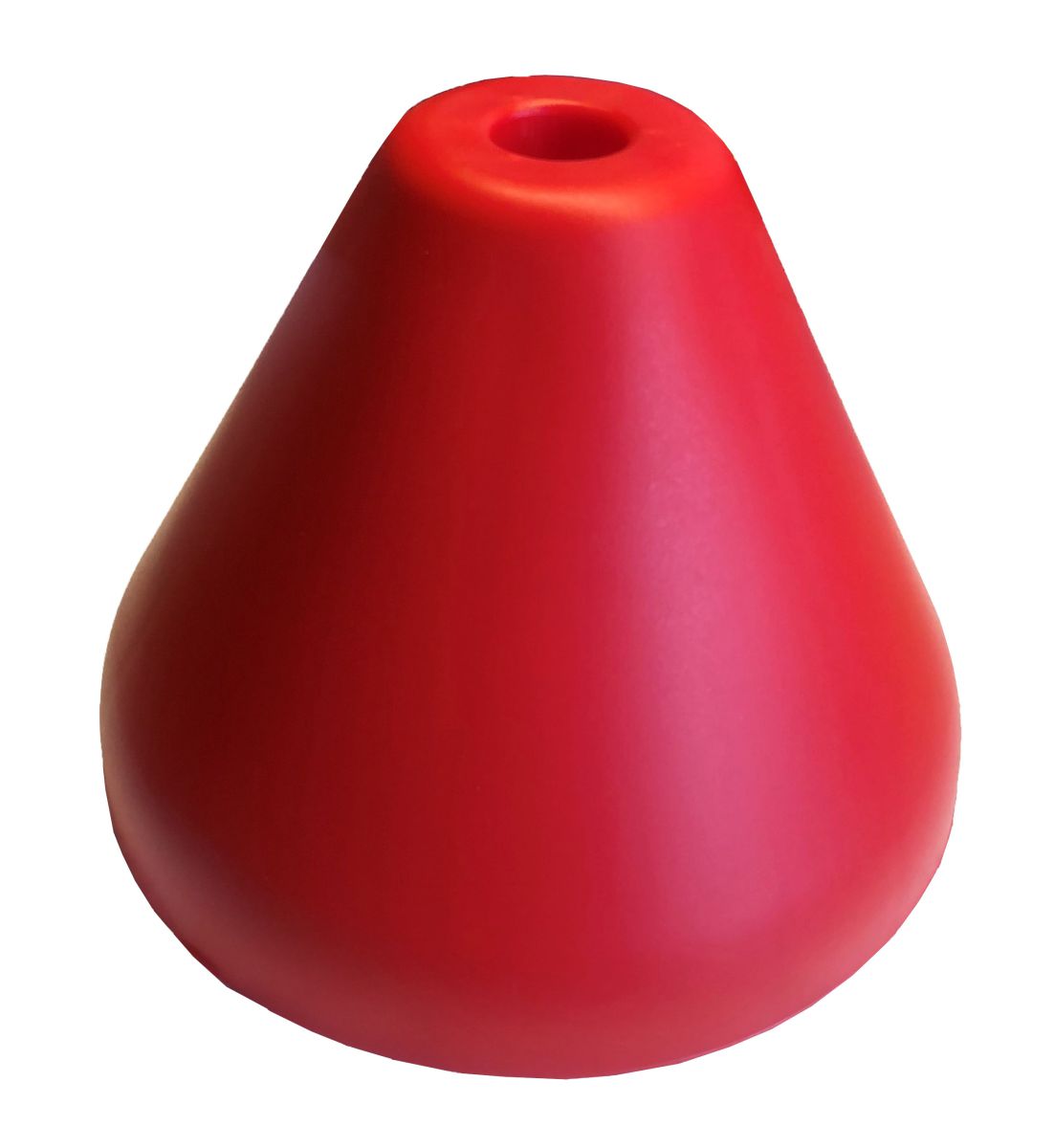 Trompet/kelk rol Ø21.5mm. pvc, Rood.   2 st.