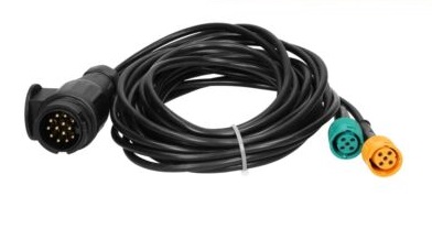Cable set 4m.13p.plug/2connector Aspock