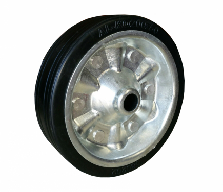 Spare wheel metal rim  solid rubber tyre 200x50mm.
