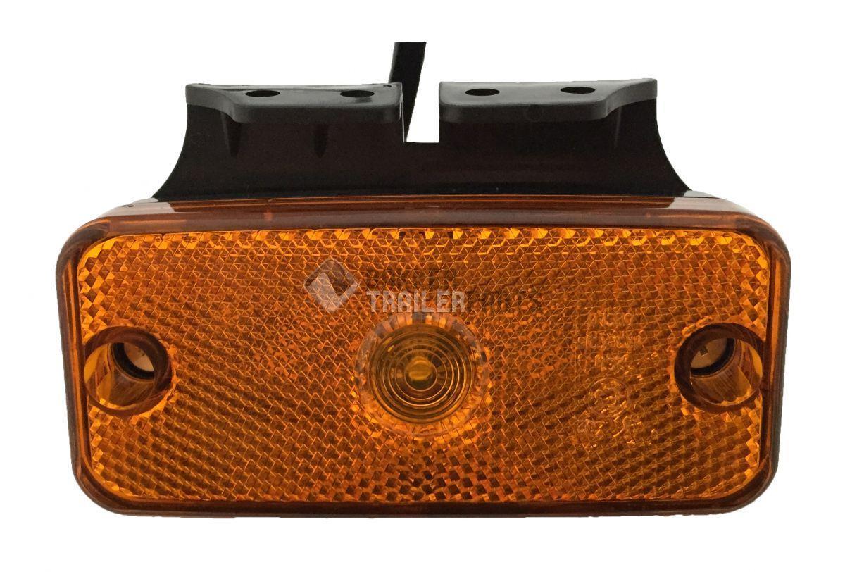 Seitenmarkierungsleuche 110x50mm.Orange LED halter