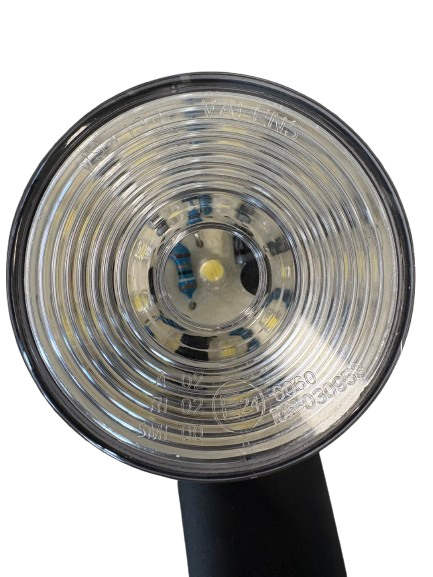 Breedtelicht rood/wit 186mm.LED 12V.(R) 10->30V.