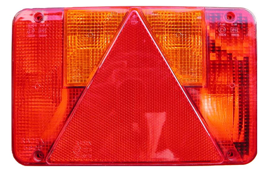 Rear lamp 220x140mm.(R) 6f.12V.Radex 5900/13