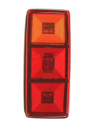 Rear lamp 345x145mm.3f.