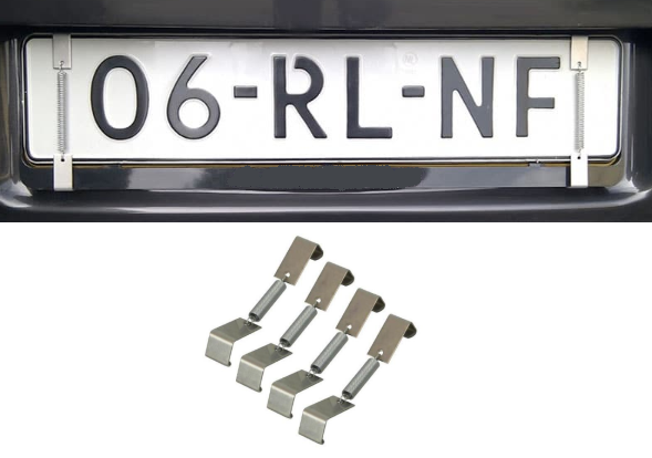 Number plate holder 4pcs  