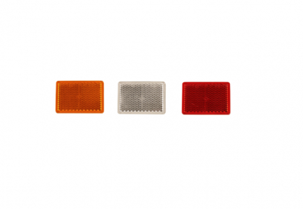 Reflector oranje 57x39mm.zelfklevend Ajba