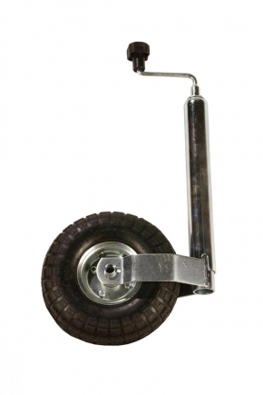 Jockey wheel 48mm.metal rim air tyre 260x85mm.