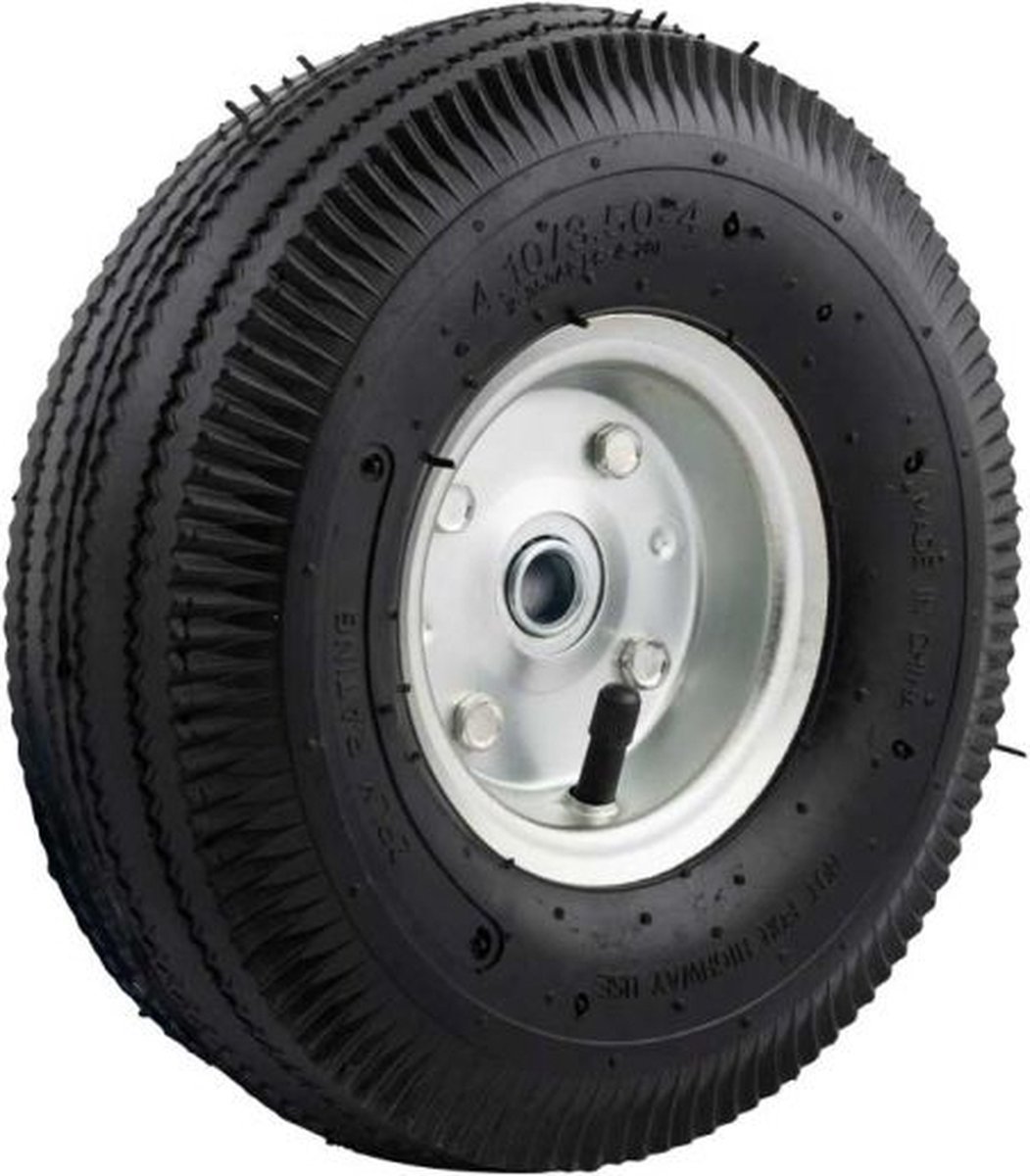 Spare wheel metal rim air tyre 260x70mm. 350x10 16mm axle hole