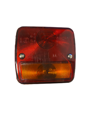 Rear light 98 x 104 mm. connector 4 p.