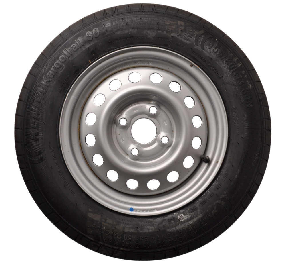 Tyre mit rim 155/80 R13  500kg.  4JX13 57/100/4/30  Kenda