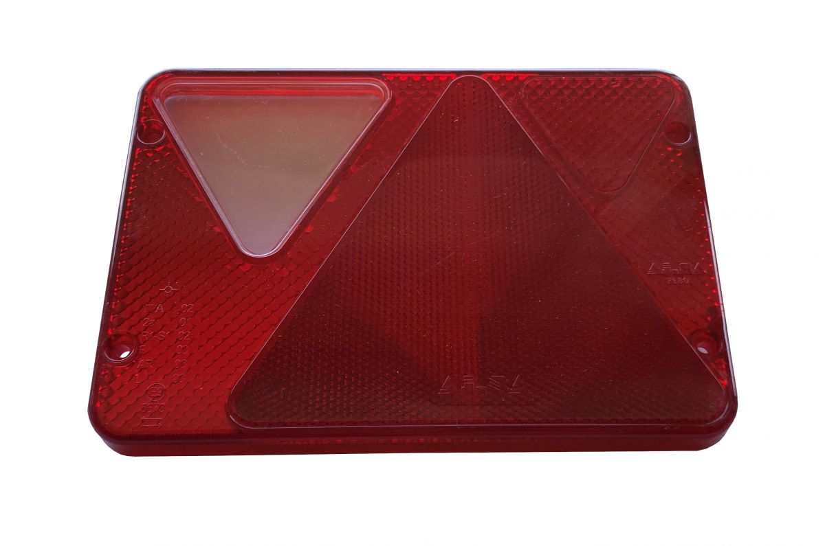 Rear lamp lens 185x130mm.(L) r Ajba 