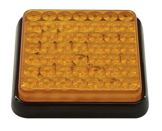 Flashing light 80x80mm.36LED 10->30V.