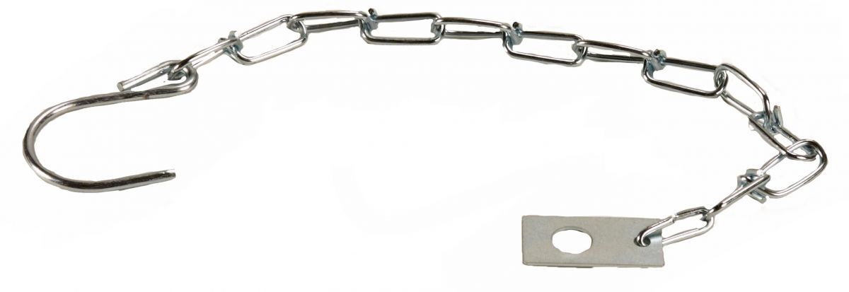 Borgketting 250mm.haak/montageplaat