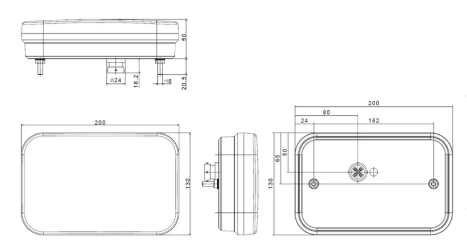 Fristom LED Rückleuchte (R) + Rückfahrlicht VC-2700 CANBUS
