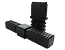 Buisverbinders 2-delig 30 x 30 x 2,0 x L 47  