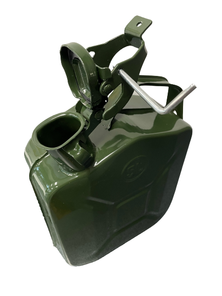 Jerrycan 10L.metaal groen