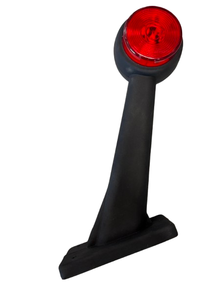 Breedtelicht rood/wit 186mm.LED 12V.(R) 10->30V.